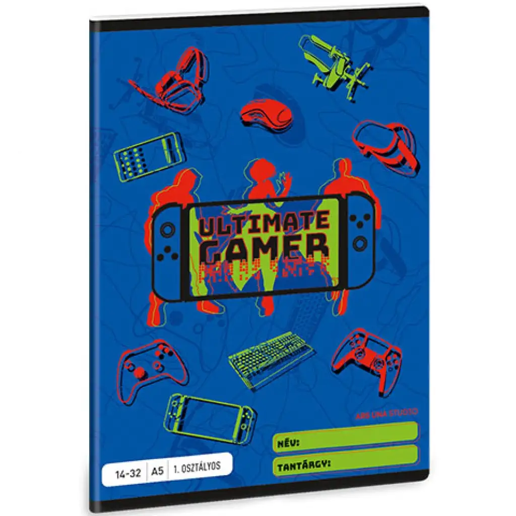 Ars Una: Ultimate Gamer 1.osztályos vonalas füzet A/5 14-32 kép 1