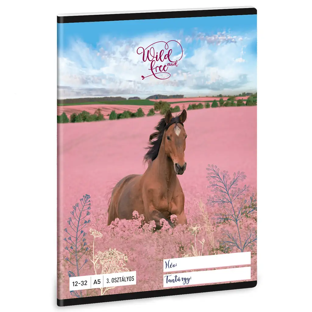 Ars Una: Wild and Free lovas 3.osztályos vonalas füzet A/5 kép 1