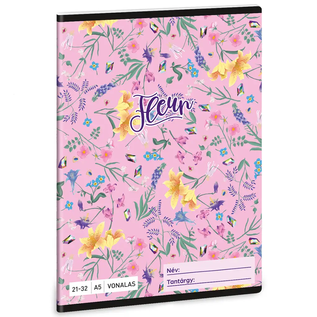 Ars Una: Fleur virágos vonalas füzet A/5 kép 1