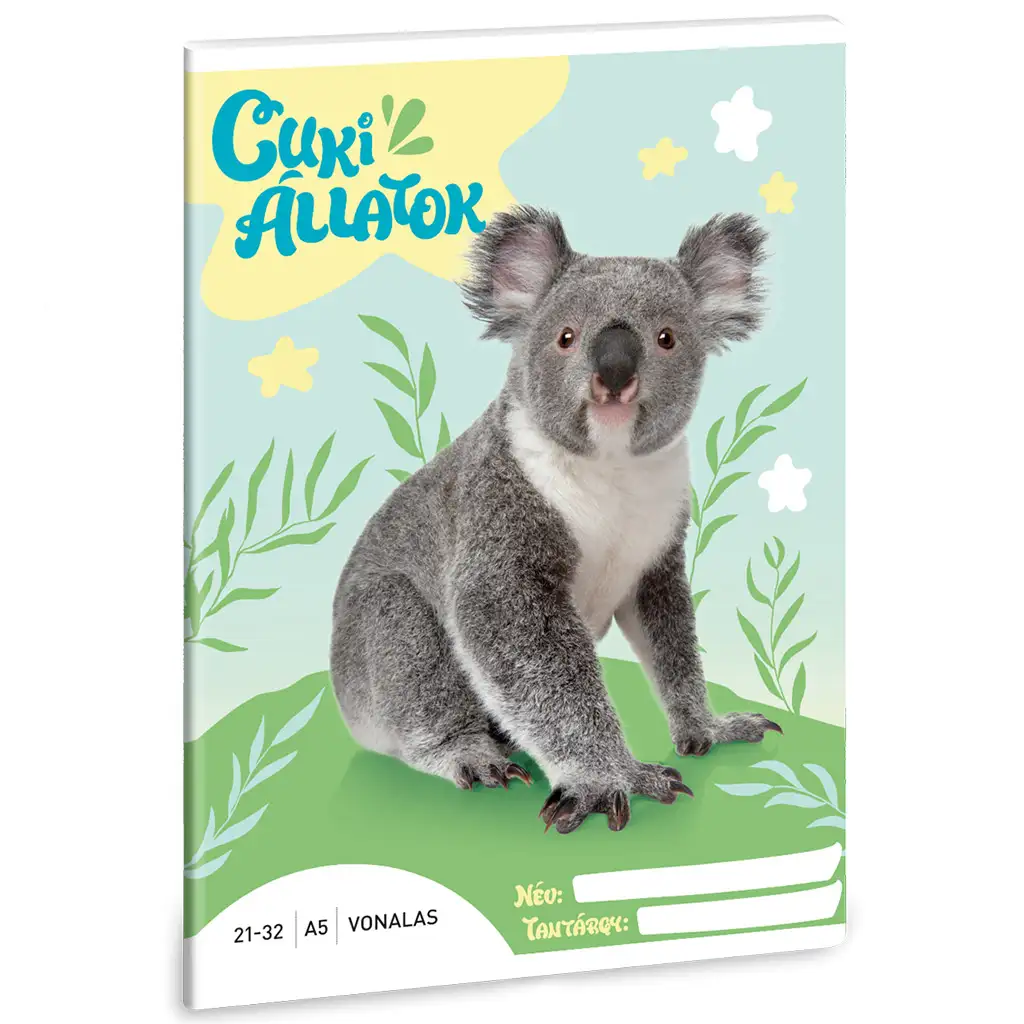 Ars Una: Cuki állatok - Koala vonalas füzet A/5 kép 1