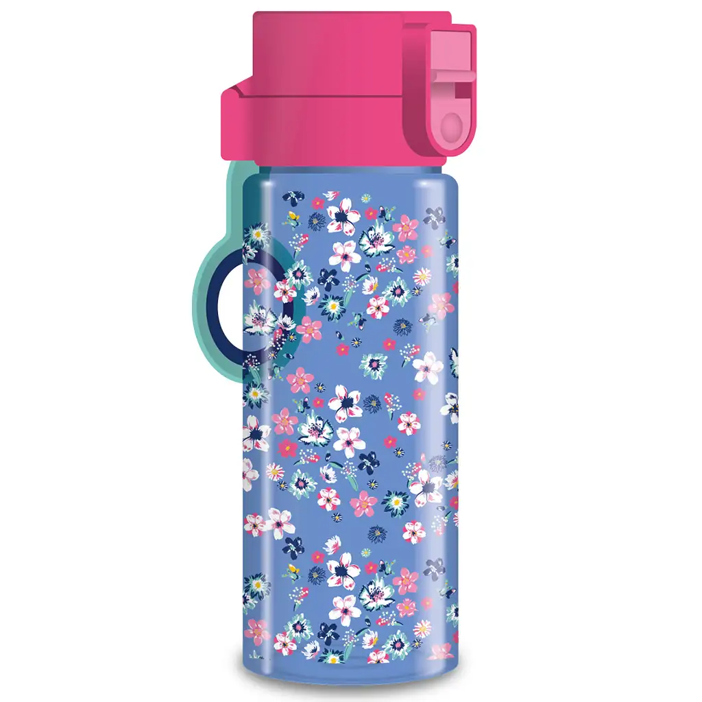 Ars Una: Pearl Blossom Blue virágos BPA mentes kulacs 475ml kép 1
