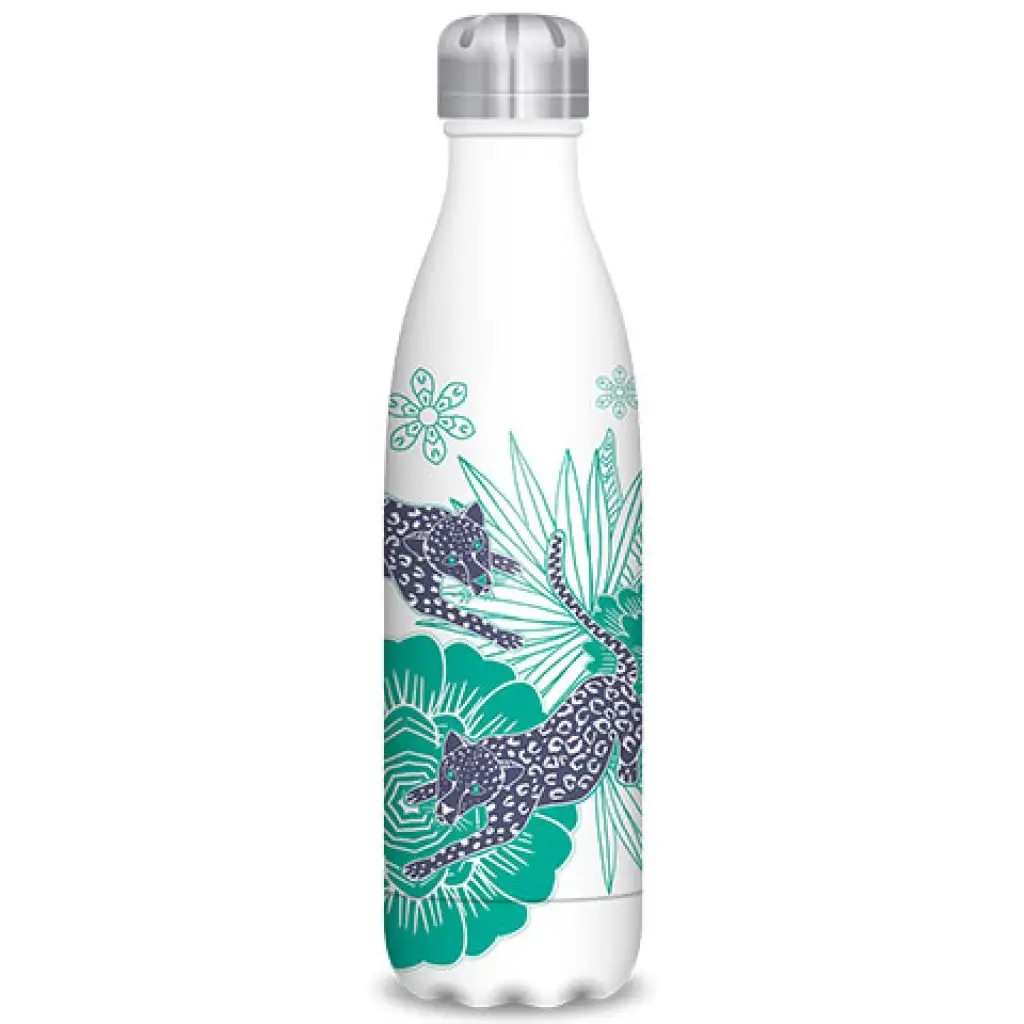 Catalina Estrada leopárdos duplafalú fémkulacs fehér 500ml kép 1