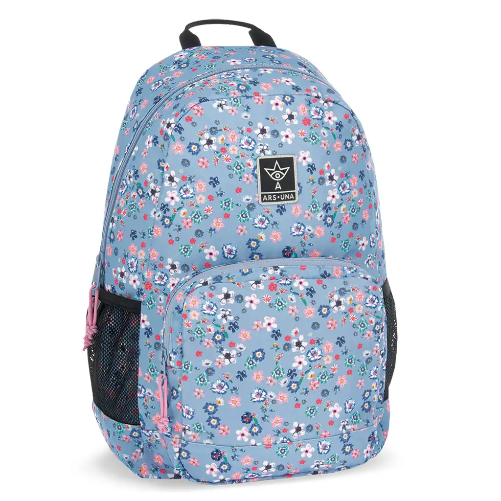Ars Una: Pearl Blossom virágos AU-14 iskolatáska, hátizsák 32x51x25cm kép 1