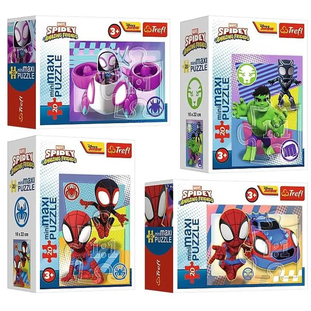 Csodálatos Pókember 20 db-os MiniMaxi puzzle többféle változatban - Trefl kép 1
