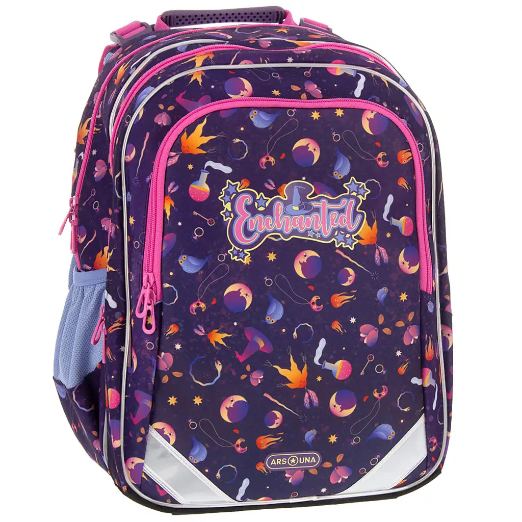 Ars Una: Enchanted ergo-fit lekerekített iskolatáska, hátizsák 34x40x21cm kép 1