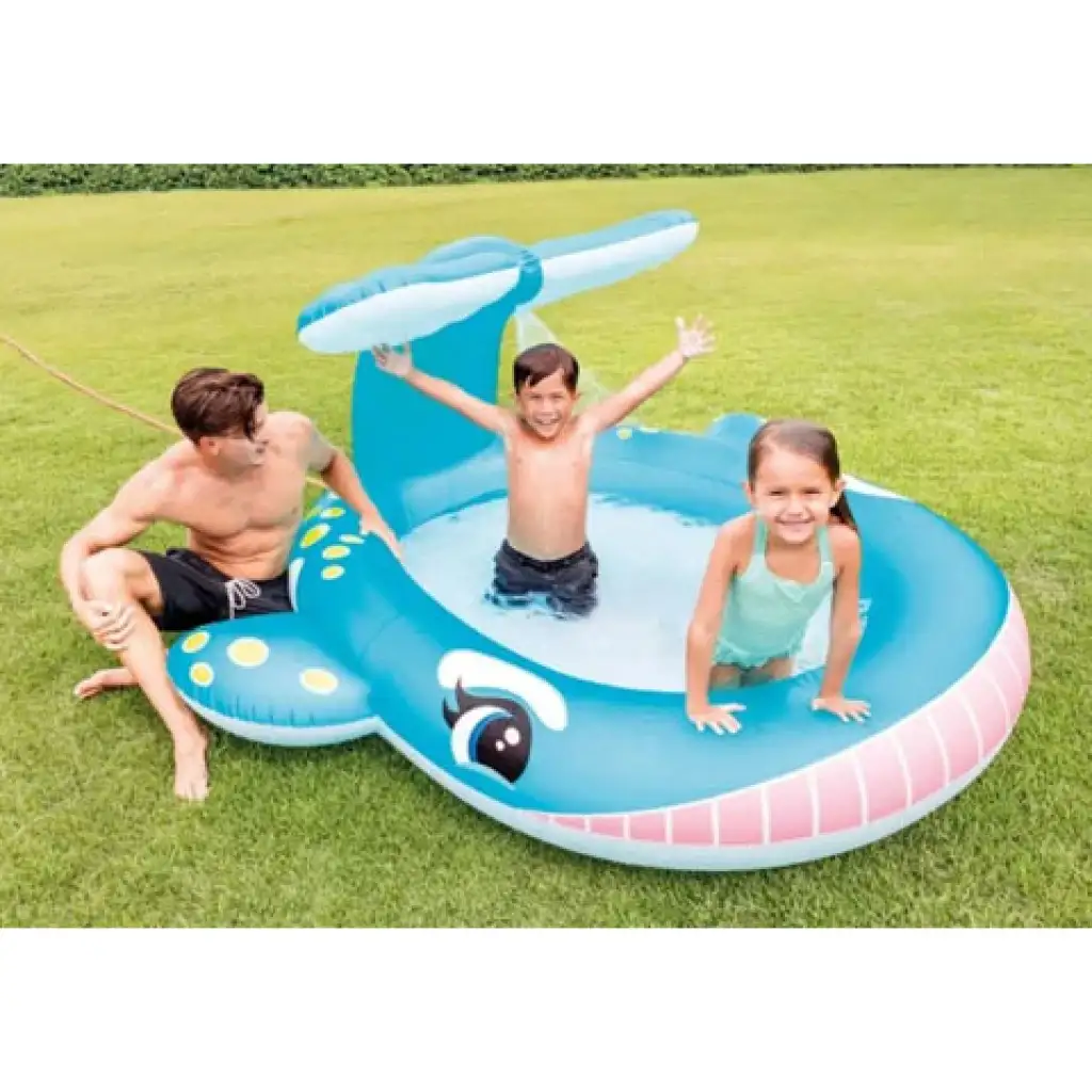 Intex: Spriccelős bálna medence 201x196x91cm kép 1