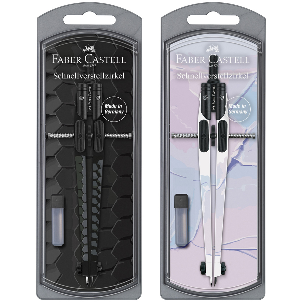 Faber-Castell: S&V körző szett gyorsállítóval kétféle változatban 1db kép 1