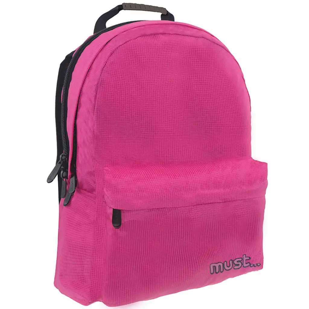Must: Pink Monochrome RipStop iskolatáska, hátizsák 32x17x42cm kép 1