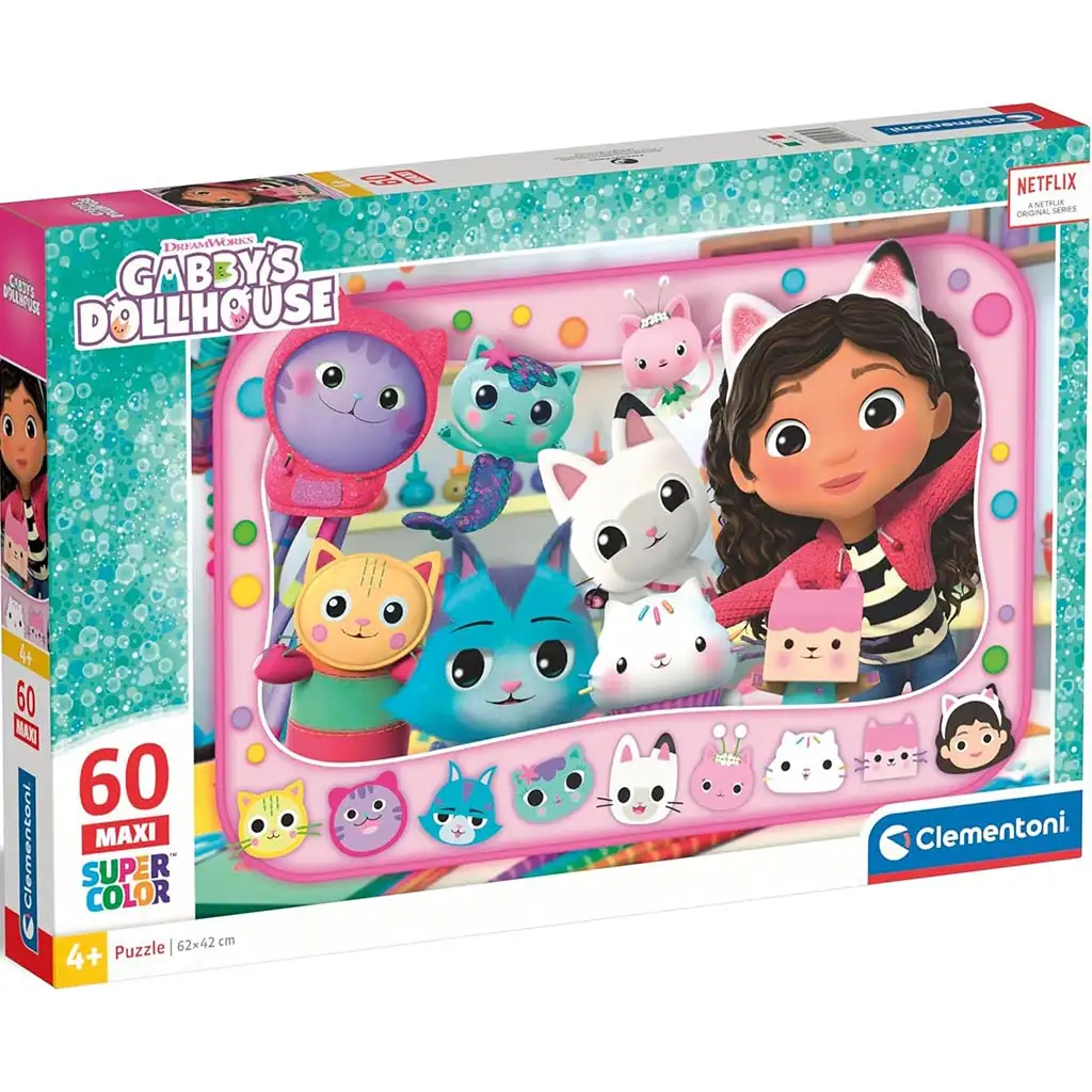 Gabi babaháza 60 db-os maxi supercolor puzzle - Clementoni kép 1