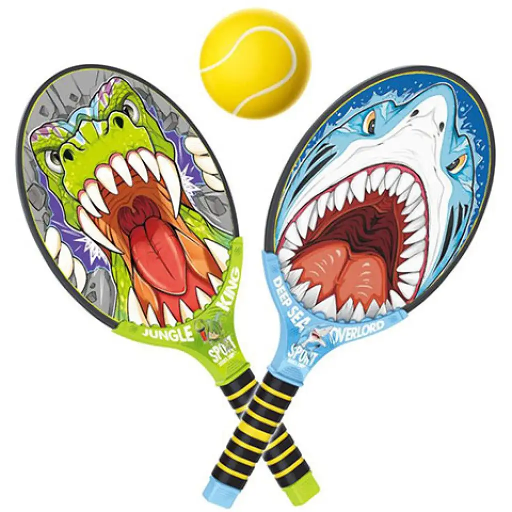 Deep Sea Overlord vs Jungle King teniszező szett két labdával kép 2