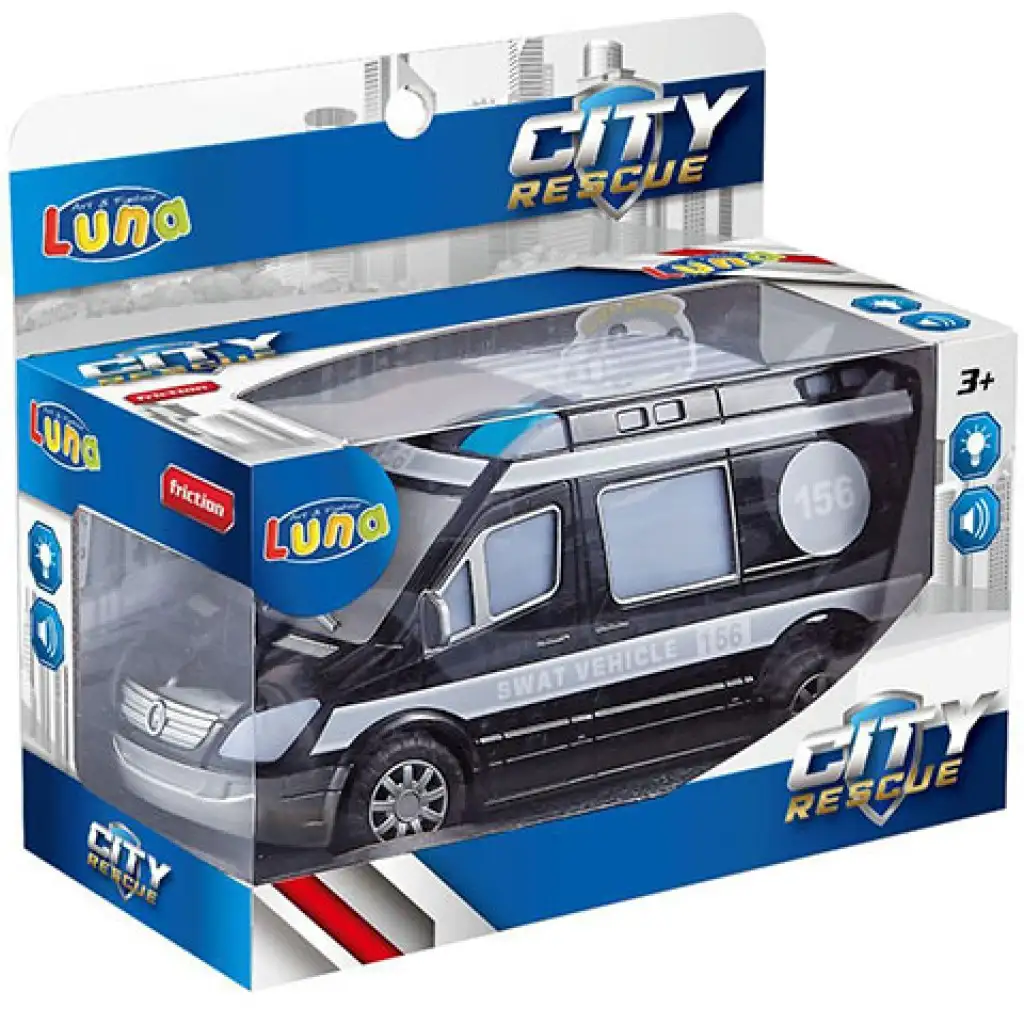 City Rescue SWAT kisbusz fénnyel és hanggal kép 1