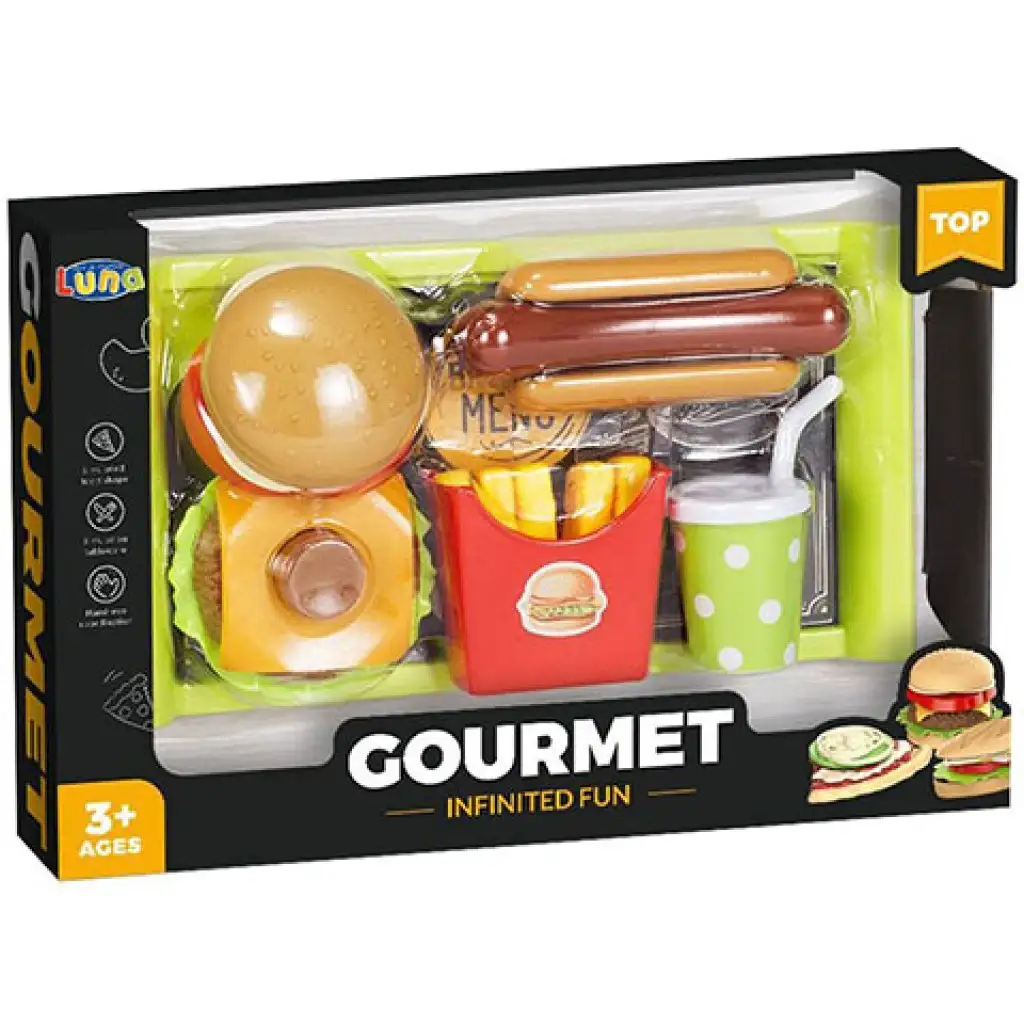 Gourmet gyorséttermi menü tálcával kép 1