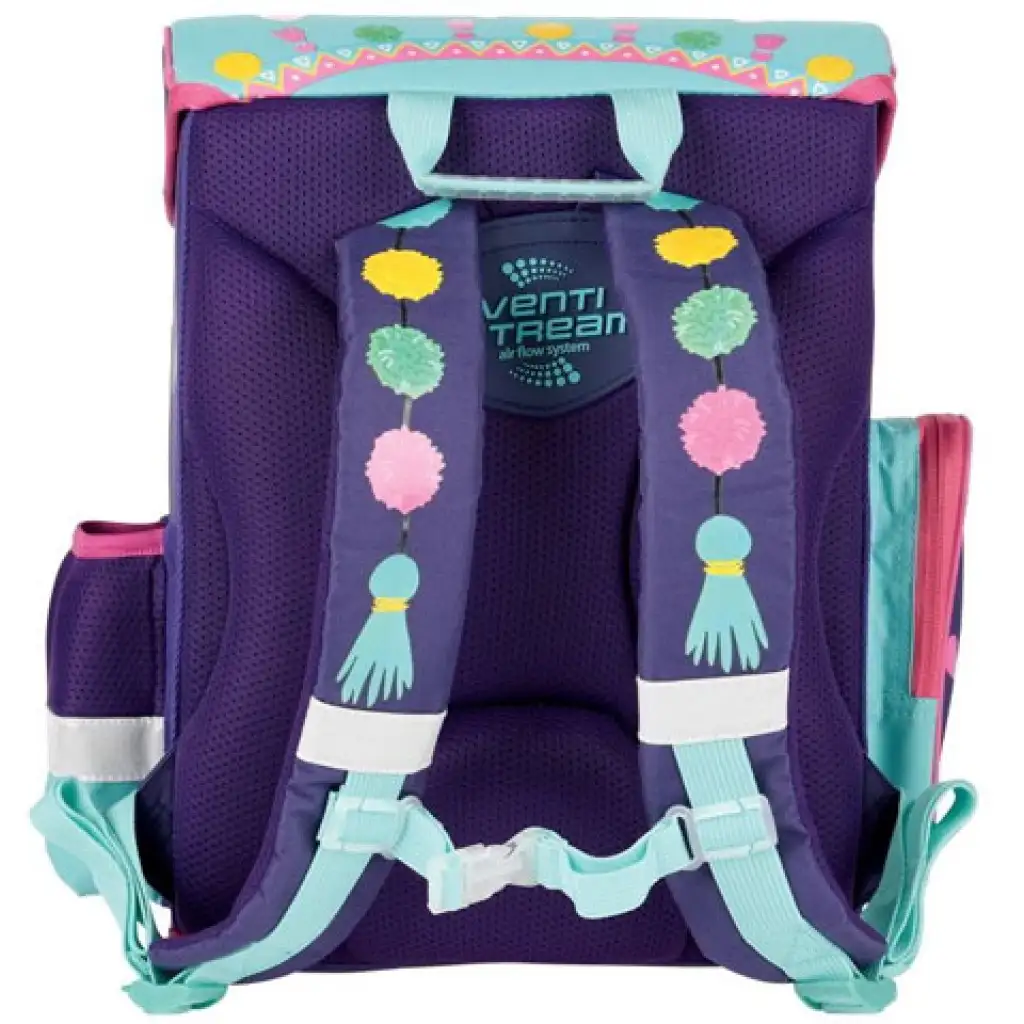 Lámás ergonomikus iskolatáska, hátizsák 36x27x14cm - Bambino kép 2