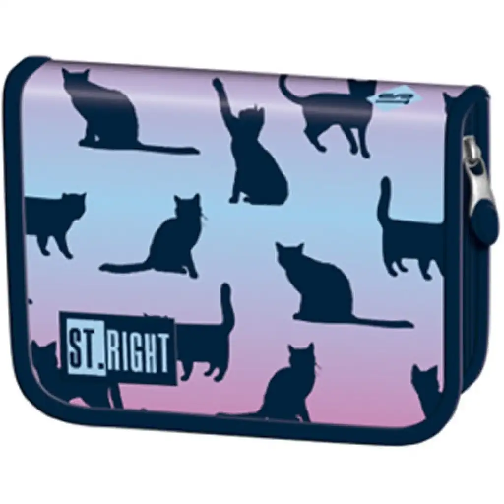 St.Right Night Cats kihajtható töltetlen tolltartó kép 1