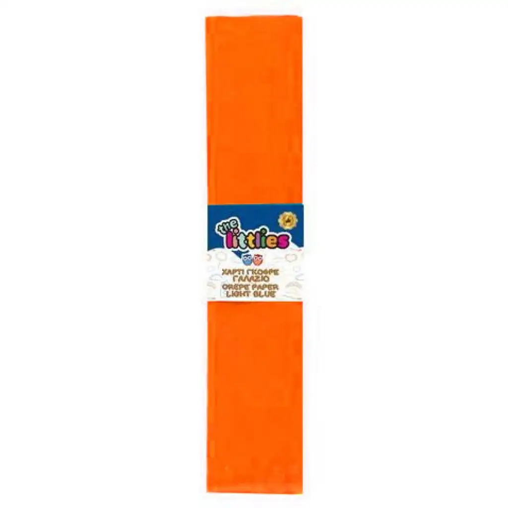 Krepp papír narancssárga színben 50 x 200 cm kép 1