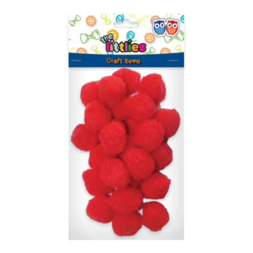 Piros pompon szett 15mm-es 60db kép 1