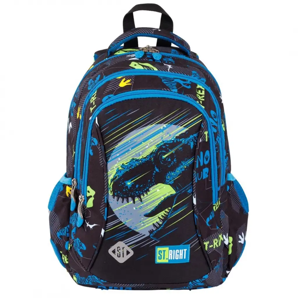 St.Right Dinosaur ergonomikus iskolatáska, hátizsák BP26 39x27x17cm kép 1