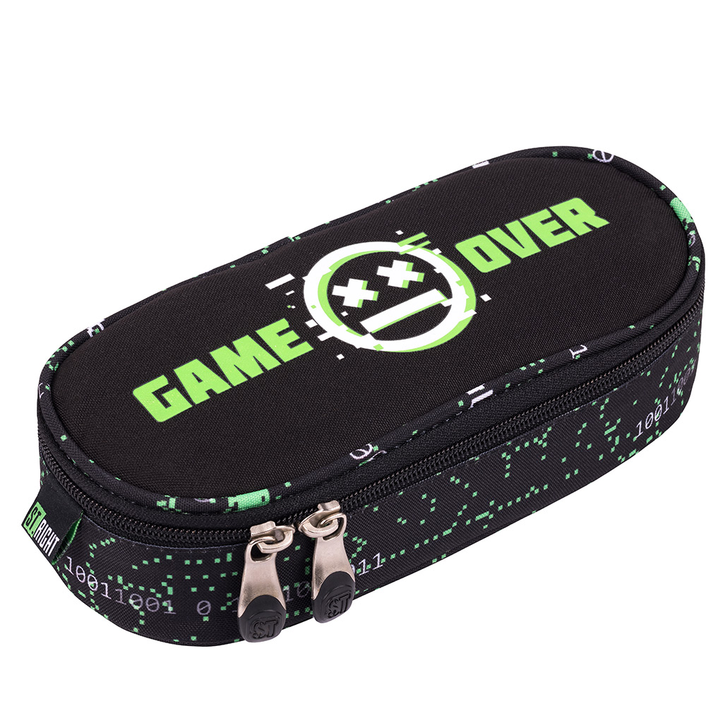 St.Right VR Gamer fekete ovális tolltartó PC01 23x9,5x6cm kép 1