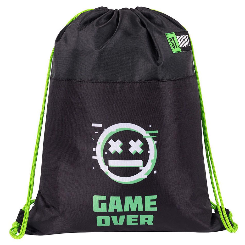 St.Right VR Gamer fekete tornazsák, sportzsák 43x32cm kép 1