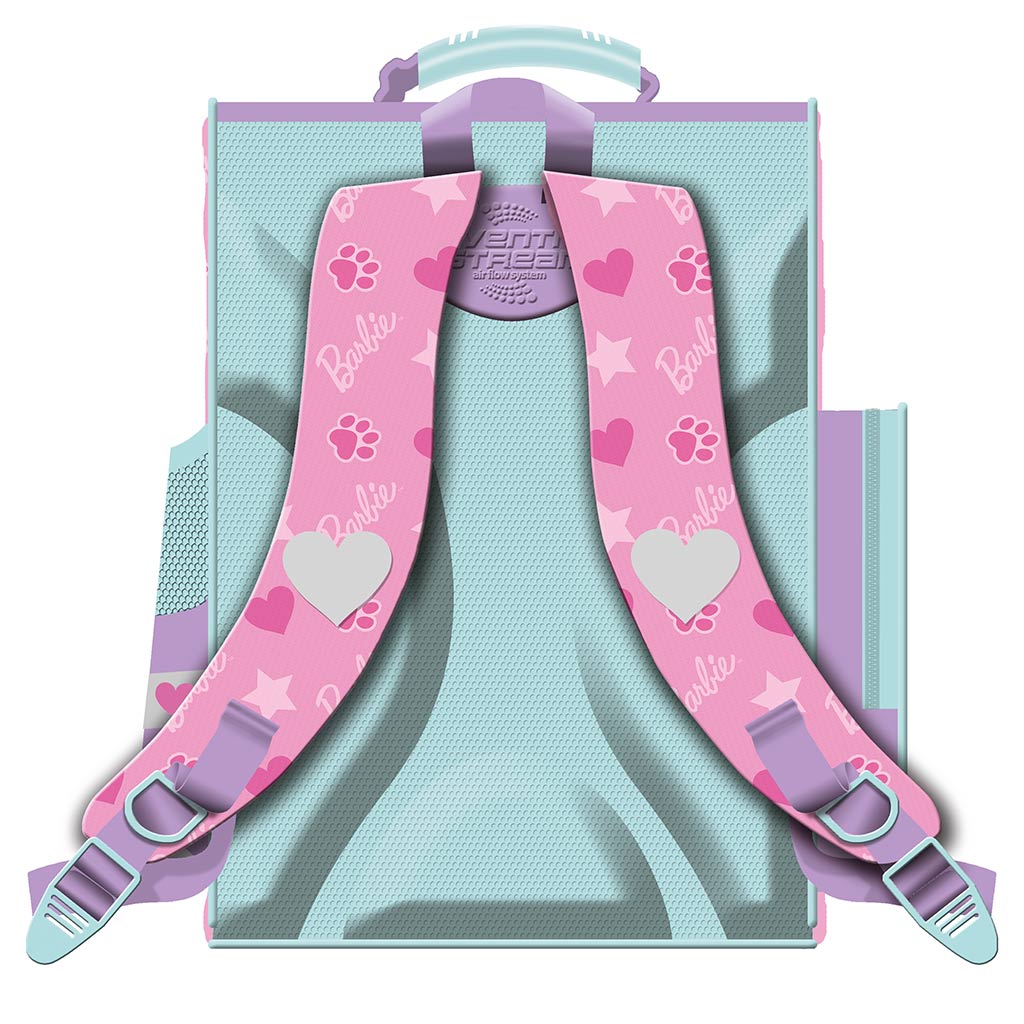 Barbie ergonomikus iskolatáska, hátizsák 35,5x27,5x16cm kép 2
