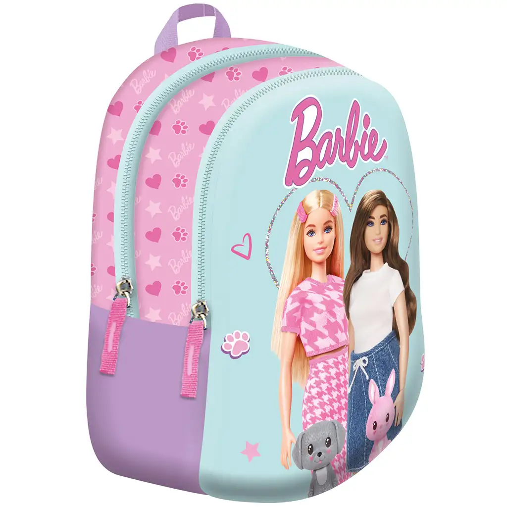Barbie iskolatáska, hátizsák D6 30x23x12cm kép 1