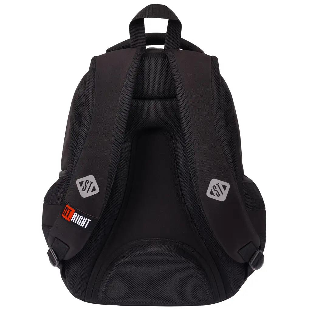St.Right Black ergonomikus iskolatáska, hátizsák BP73 46x31x20cm kép 3