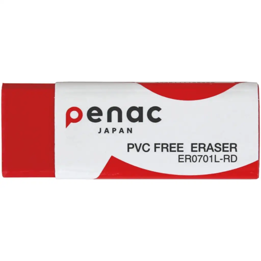 ICO: Penac forgács és PVC mentes radír piros színben 5,9x2,1x1cm kép 1