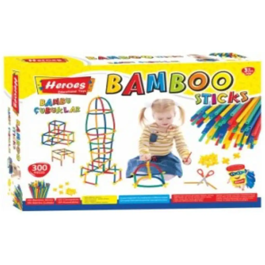 Heroes: Bambusz pálcák építőjáték 300db-os kép 1
