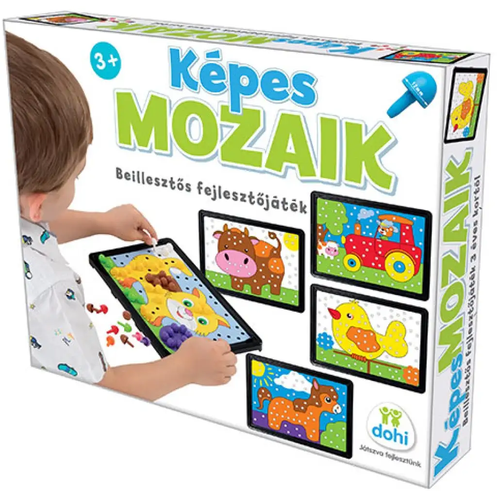Képes mozaik beillesztős fejlesztőjáték kép 1