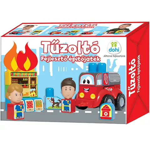 Tűzoltó fejlesztő, építőjáték kép 1