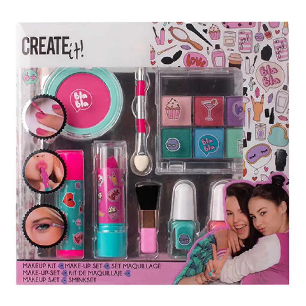 Create It!: 8db-os pink-türkiz sminkszett kép 1