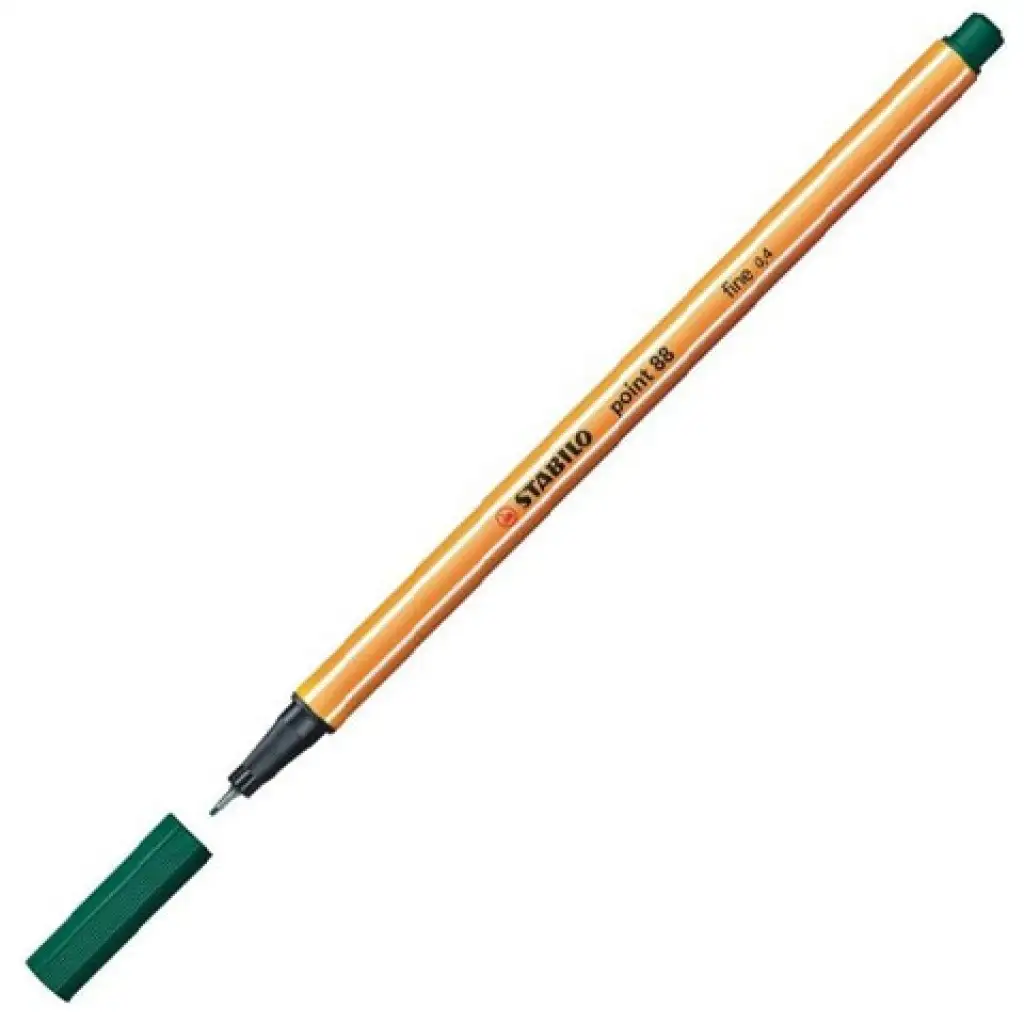 Stabilo: Point 88 sötétzöld tűfilc 0,4mm kép 1