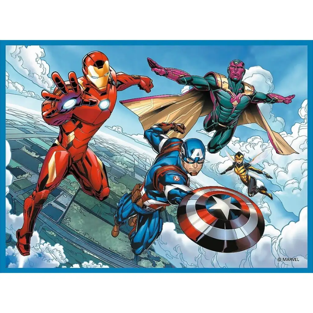 Marvel: Bosszúállók puzzle és memóriakártya 2 az 1-ben szett - Trefl kép 2