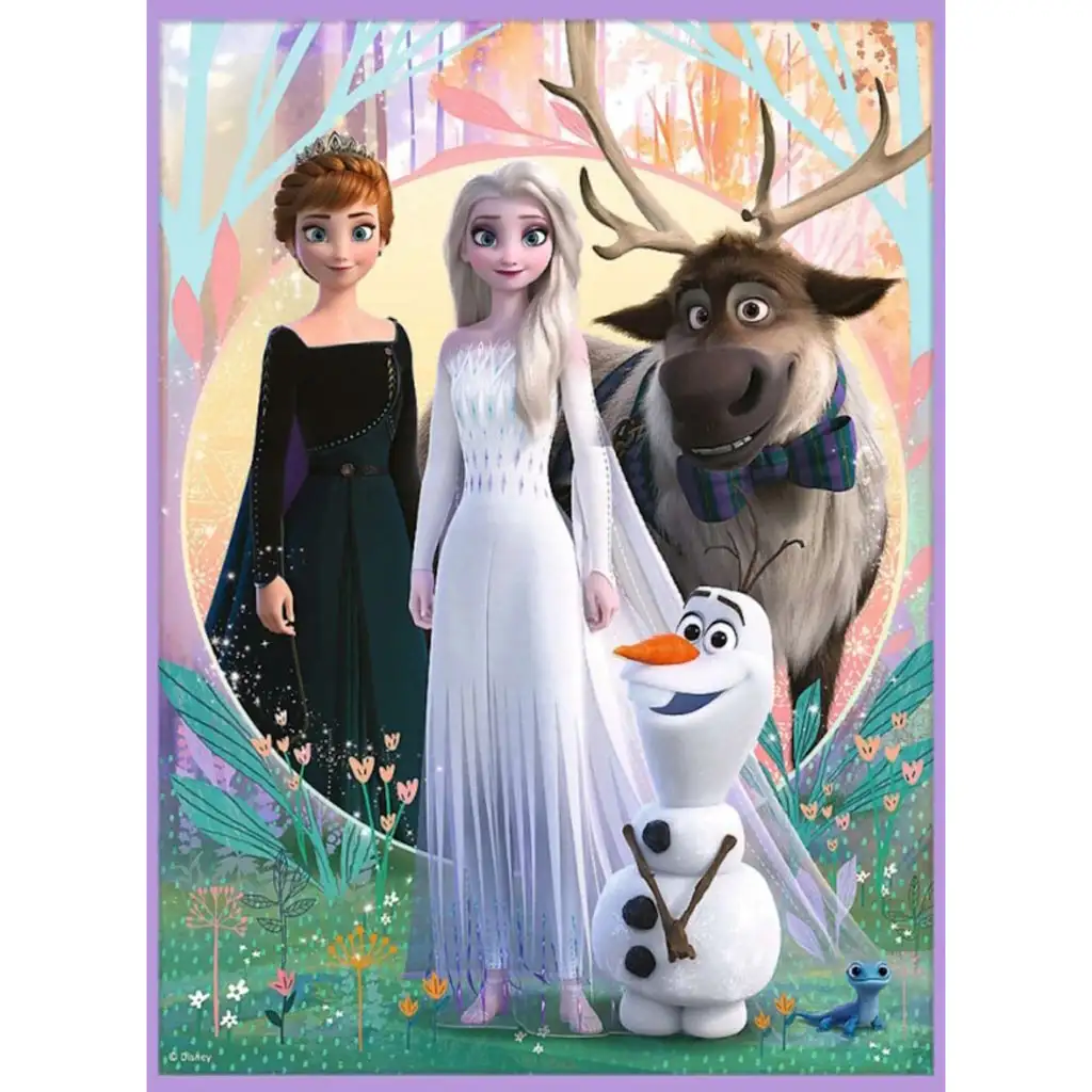 Disney: Jégvarázs 2.- Hercegnők a földjükön puzzle és memóriakártya 2 az 1-ben szett - Trefl kép 2