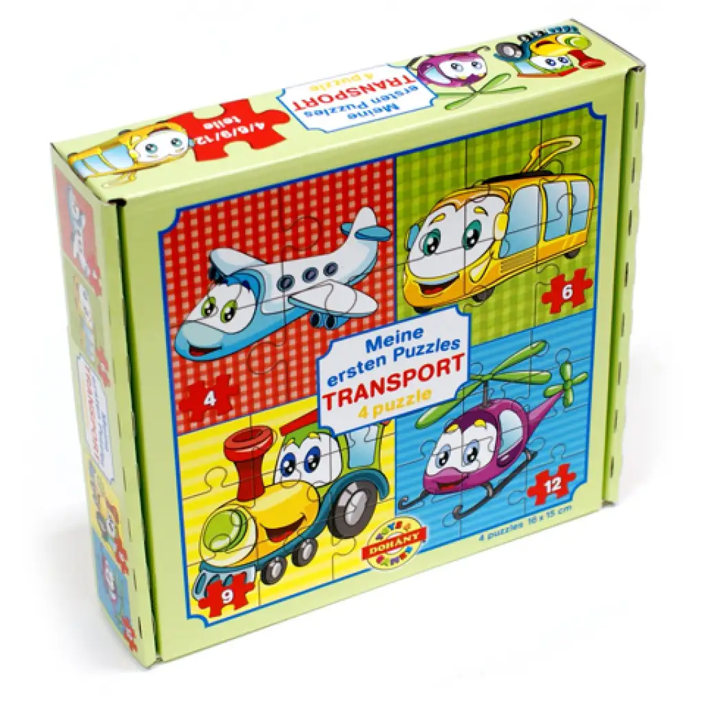 Az első puzzle-öm: Közlekedés 4 az 1-ben baby puzzle kép 1