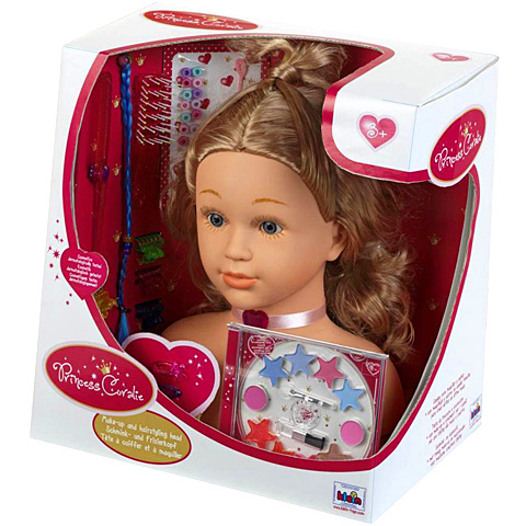 Coralie Hercegnő smink babafej 33cm - Klein Toys kép 1