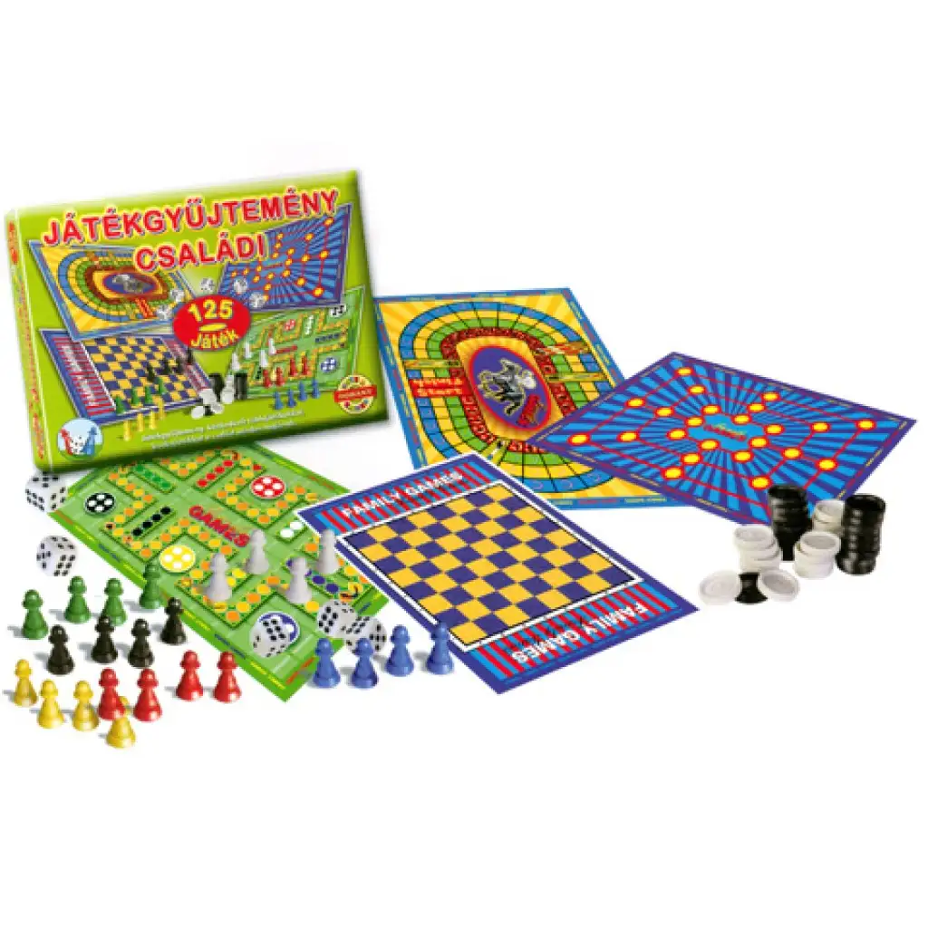 Családi játékgyűjtemény 125 féle - D-Toys kép 1