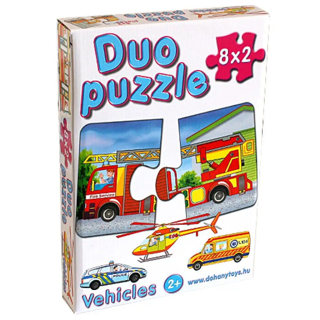 DUO Puzzle SOS járművekkel - D-Toys kép 1