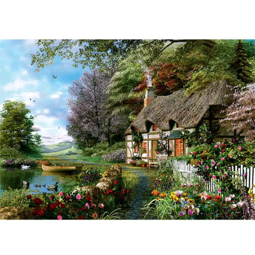 Erdei házikó 1000 db-os puzzle kép 2