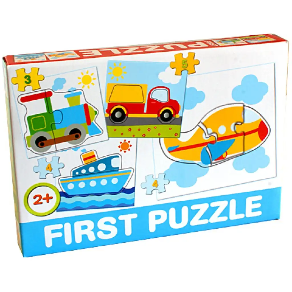 Járműves Bébipuzzle - D-Toys kép 1