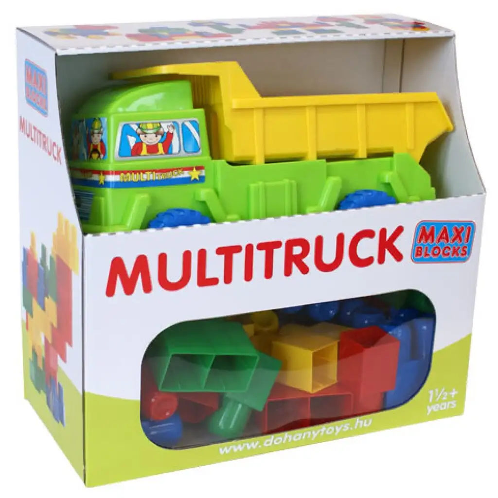 Maxi Blocks építőkockák dömperrel - D-Toys kép 1