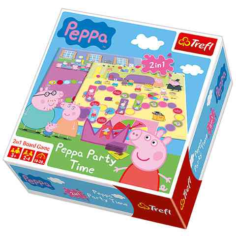 Peppa malac: Party time társasjáték - Trefl kép 1