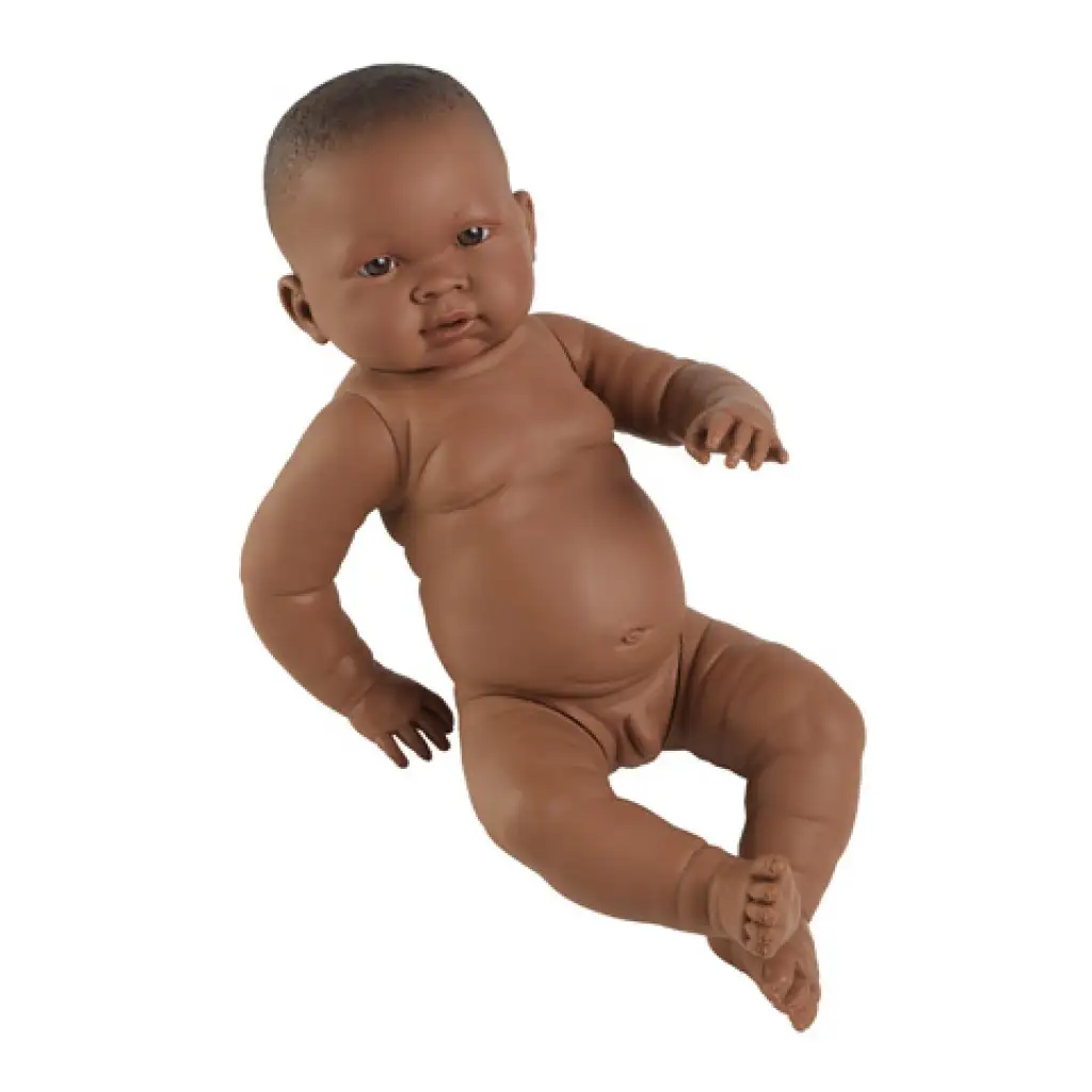 Fiú barnabőrű csecsemő baba 45cm kép 1