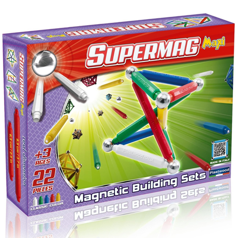 Supermag: Maxi classic 22 db-os mágneses játék kép 1