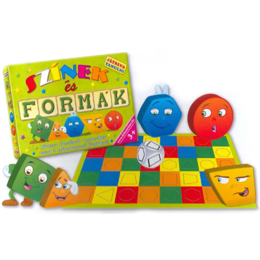 Színek és formák készségfejlesztő társasjáték - D-Toys kép 1
