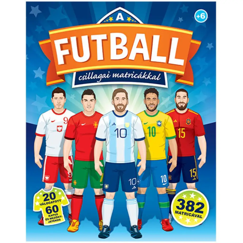A futball csillagai matricás füzet kép 1