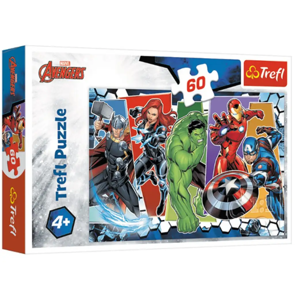 A legyőzhetetlen Bosszúállók puzzle 60db-os puzzle - Trefl kép 1