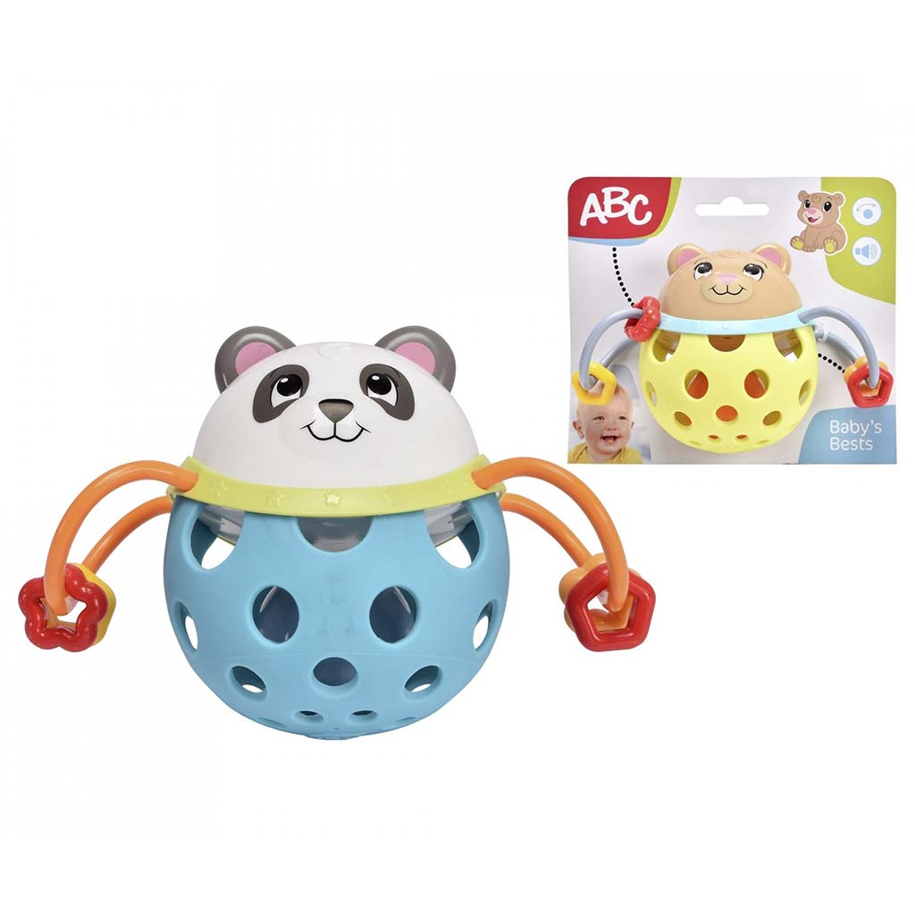 ABC Panda Csörgőlabda fogantyúval és rágókával - Simba Toys kép 1