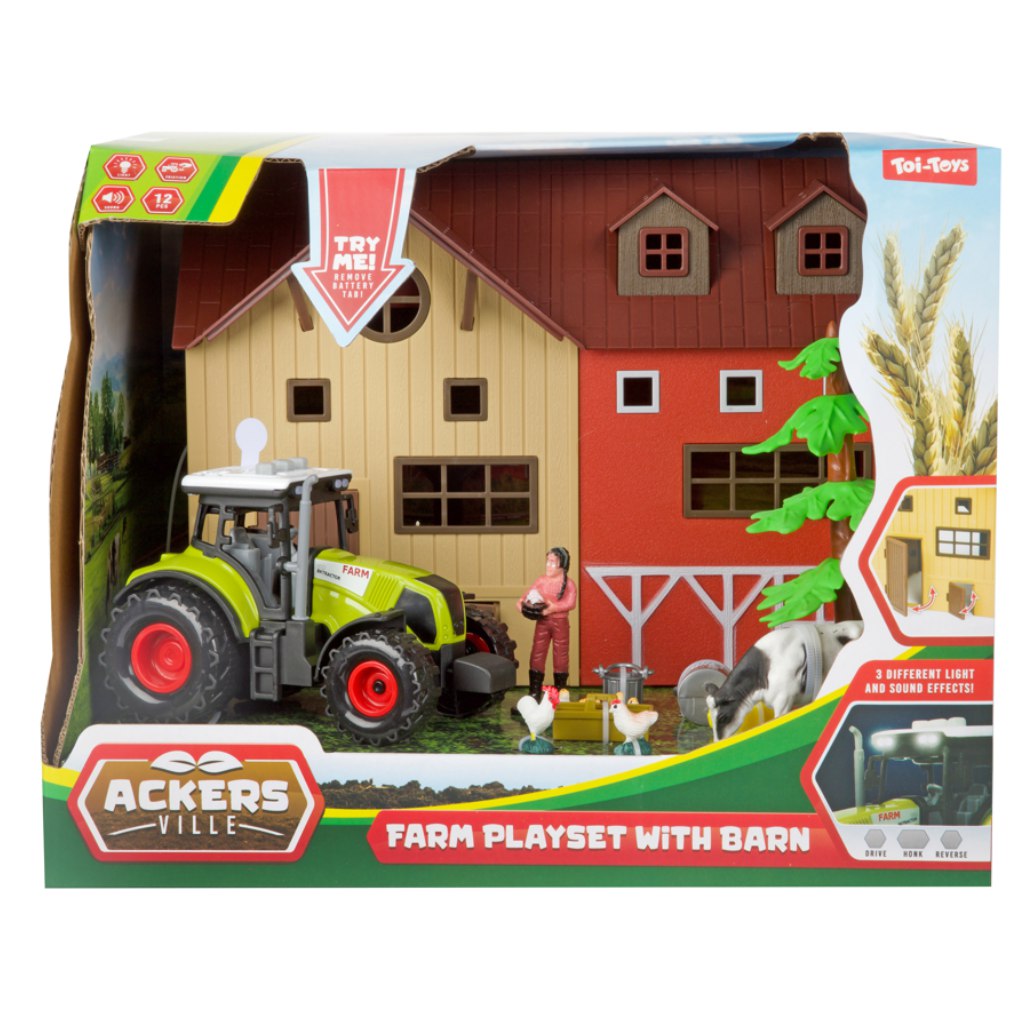 Ackers Ville Farm játékszett traktorral kép 1