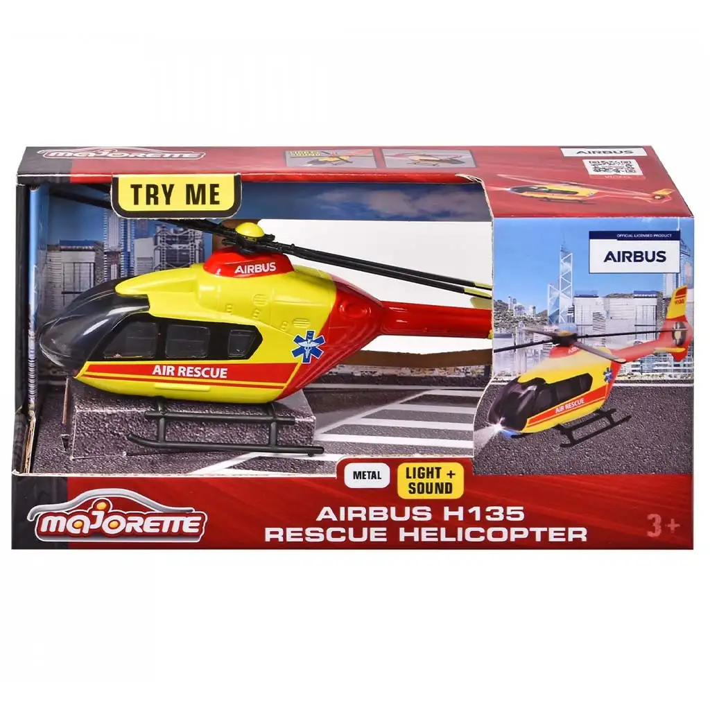 Majorette: Airbus H135 mentőhelikopter fénnyel és hanggal - Simba Toys kép 1